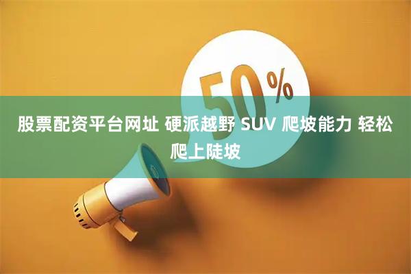 股票配资平台网址 硬派越野 SUV 爬坡能力 轻松爬上陡坡